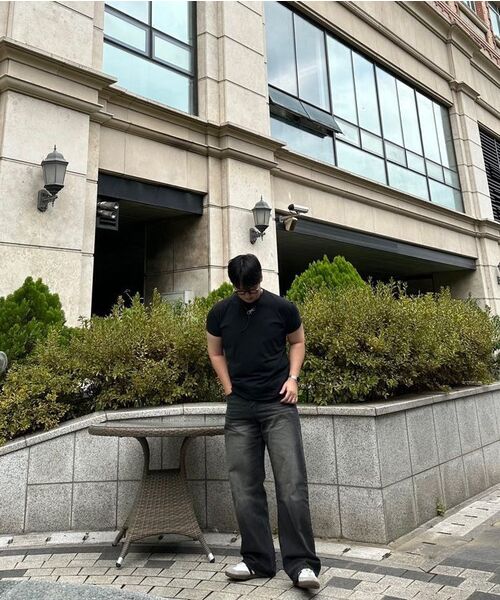 DECET(デケト)の「Mid Rise Wide Jeans DCPT027YLBlack(デニムパンツ・レディース・その他・34/32/30/26/28)」の12枚目の写真