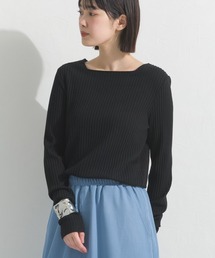 OMNES | テレコスクエアネック長袖トップス(Tシャツ/カットソー)