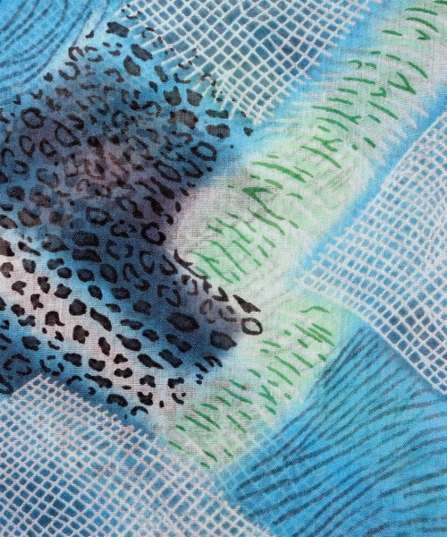 OSYAREVO（オシャレボ）の「ストール ショール マフラー 大判（マフラー・レディース・レッド/オレンジ/ブルー・FREE）」の9枚目の写真