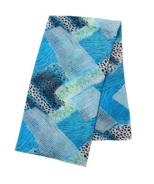 OSYAREVO（オシャレボ）の「ストール ショール マフラー 大判（マフラー・レディース・レッド/オレンジ/ブルー・FREE）」の8枚目の写真