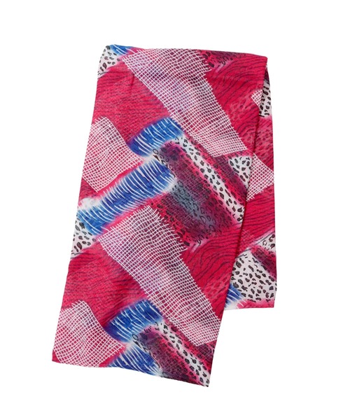 OSYAREVO（オシャレボ）の「ストール ショール マフラー 大判（マフラー・レディース・レッド/オレンジ/ブルー・FREE）」の10枚目の写真