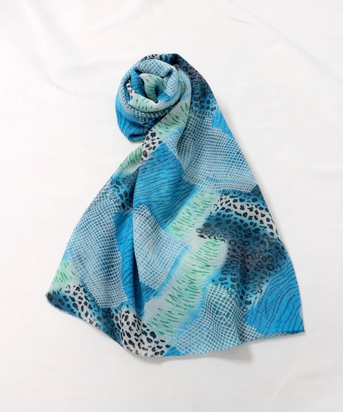 OSYAREVO（オシャレボ）の「ストール ショール マフラー 大判（マフラー・レディース・レッド/オレンジ/ブルー・FREE）」の7枚目の写真