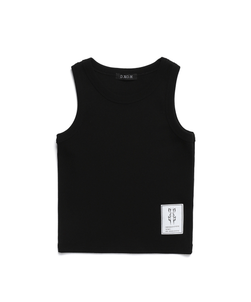 DXOH(ディソエイチ)の「サンダーラベル レディース ノースリーブ ブラック(Tシャツ/カットソー・レディース・その他・FREE)」の2枚目の写真