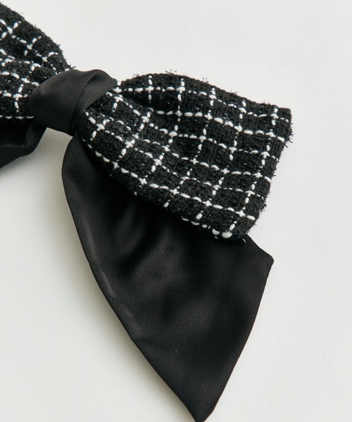 OLIVE des OLIVE（オリーブデオリーブ）の「【インフルエンサー企画】YUI リボンバレッタ（バレッタ/ヘアクリップ・レディース・ブラック・FREE）」の3枚目の写真