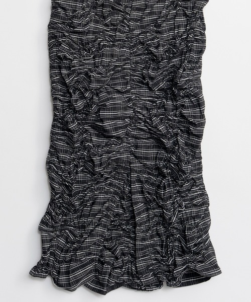 MAISON SPECIAL(メゾンスペシャル)の「Random Shredding Skirt/ランダムシャーリングスカート(デニムスカート・レディース・ミント/ブルー/ブラック・38/36)」の20枚目の写真