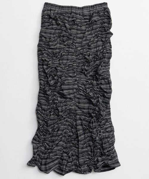 MAISON SPECIAL(メゾンスペシャル)の「Random Shredding Skirt/ランダムシャーリングスカート(デニムスカート・レディース・ミント/ブルー/ブラック・38/36)」の21枚目の写真