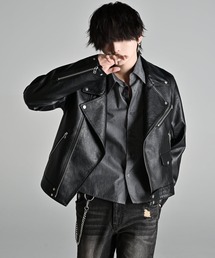 ADRER | Cropped Double Riders Jacket / クロップド・ダブル・ライダース・ジャケット(ブルゾン)