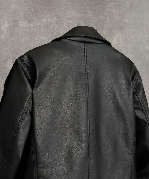 ADRER（アドラー）の「Cropped Double Riders Jacket / クロップド・ダブル・ライダース・ジャケット（ブルゾン・メンズ・ブラック/ブラウン・M/S/XS/L）」の7枚目の写真