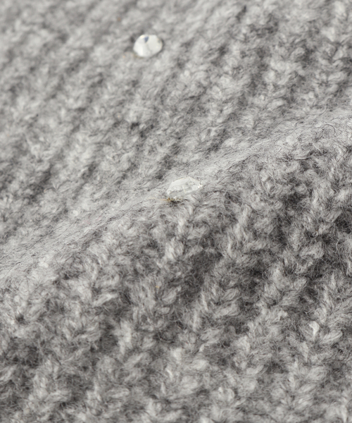 B.C STOCK（ベーセーストック）の「ビジュービーニー（ニットキャップ/ビーニー・レディース・ベージュ/チャコールグレー・FREE）」の6枚目の写真