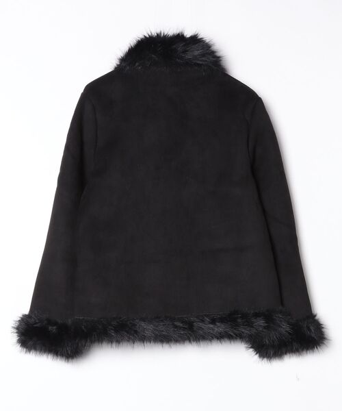 .KOM(ドットコム)の「『.KOM/ドットケーオーエム』ムートン系JKT【GC】(ムートンコート・レディース・ブラック/キャメル・M)」の12枚目の写真