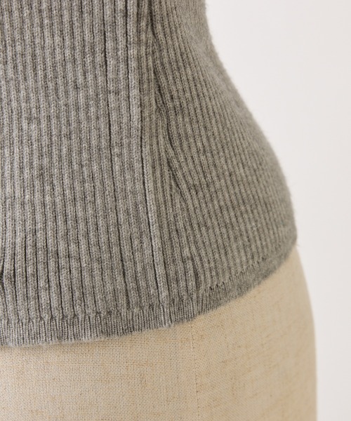 one after another NICE CLAUP（ワンアフターアナザーナイスクラップ）の「シャツドッキングレイヤードニット（ニット/セーター・レディース・ホワイト×ブルー/イエロー系その他/グレー×ピンク/ネイビー系・FREE）」の12枚目の写真