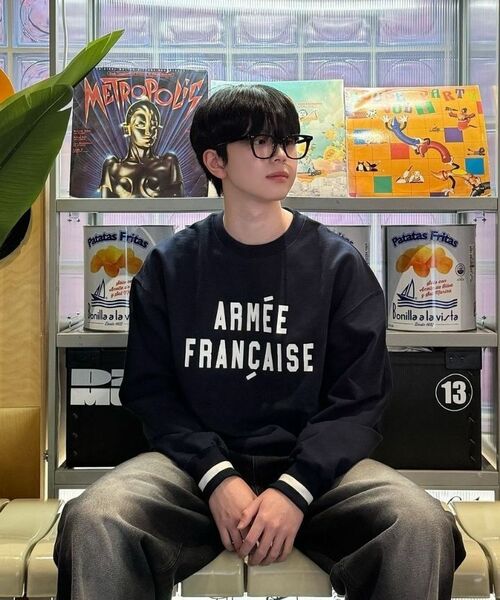 KANEITEI(カネイテイ)の「ARMEE FRANCAISE CREWNECK (BLACK)(スウェット・レディース・その他・SMALL/MEDIUM/LARGE/X-LARGE)」の8枚目の写真