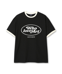 WHOLOVESART（フーラブズアート）の「モーションリンガー 半袖Tシャツ ブラック（Tシャツ/カットソー）」