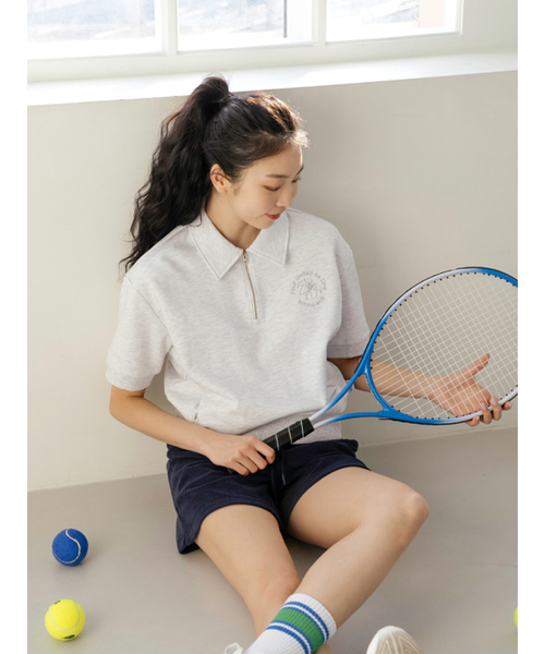 NITINA(ニティナ)の「リサイクルカラー集業スウェットシャツM / G(ポロシャツ・レディース・グレー・SMALL/MEDIUM)」の5枚目の写真