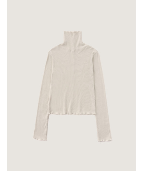 SOOPUI(スープイ)の「Ribbed organic cotton turtleneck in mint(Tシャツ/カットソー・レディース・その他・SMALL/MEDIUM)」の2枚目の写真