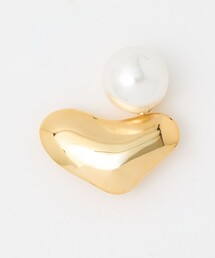 IRIS47 | ＜AYA KANEKO×IRIS 47×UNITED ARROWS＞イミテーションパール ハートブローチ(ブローチ/コサージュ)