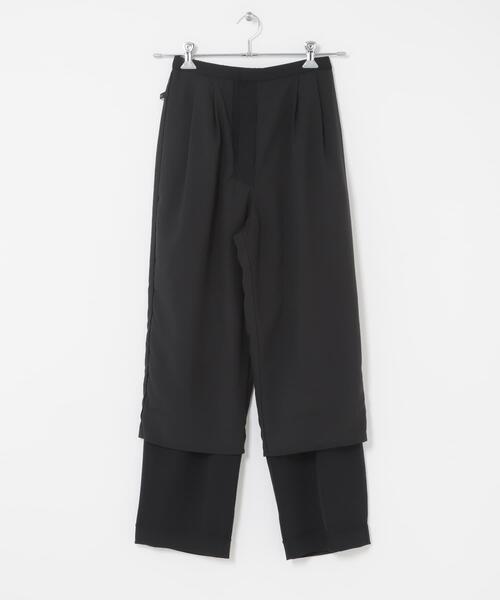 URBAN RESEARCH ROSSO WOMEN（アーバンリサーチ　ロッソ）の「ジョーゼットタックテーパードパンツ（その他パンツ・レディース・オフホワイト/ブラック・36/38）」の17枚目の写真