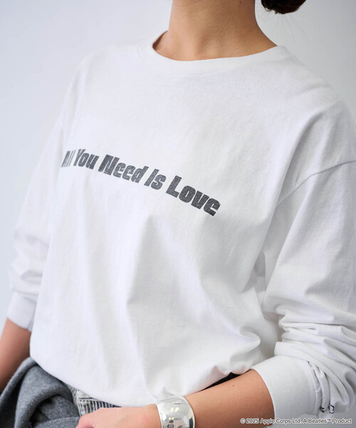 FRAMeWORK（フレームワーク）の「BEATLES AllYouNeedIsLoveT（Tシャツ/カットソー・レディース・ホワイト・FREE）」の9枚目の写真