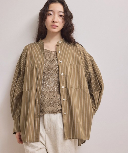 ADAM ET ROPE'(アダムエロペ)の「【一部サイト限定】TCブロードバンドカラーシャツ(シャツ/ブラウス・レディース・ブルー系その他5/ブルー系その他4/ホワイト系その他5/サックスブルー/ベージュ系その他/ピンク・FREE)」の2枚目の写真