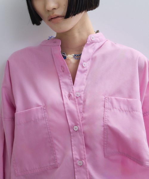 ADAM ET ROPE'(アダムエロペ)の「【一部サイト限定】TCブロードバンドカラーシャツ(シャツ/ブラウス・レディース・ブルー系その他5/ブルー系その他4/ホワイト系その他5/サックスブルー/ベージュ系その他/ピンク・FREE)」の12枚目の写真