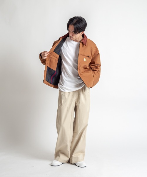 Carhartt（カーハート）の「【CARHARTT】メンズジャケット　デトロイトジャケット 103828（ブルゾン・メンズ・ブラック/ブラウン・S/L/XL/XXL/M）」の7枚目の写真