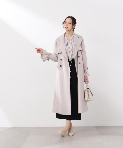 PROPORTION BODY DRESSING（プロポーションボディドレッシング）の「＜防シワ/花粉リリース＞ベーシックトレンチコート / 1216152101（トレンチコート・レディース・ベージュ/ホワイト系その他/グレー・SMALL/P/S/MEDIUM）」の7枚目の写真