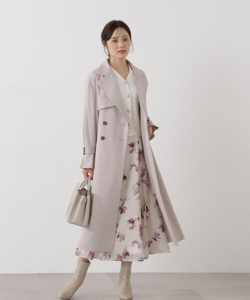 PROPORTION BODY DRESSING（プロポーションボディドレッシング）の「＜防シワ/花粉リリース＞ベーシックトレンチコート / 1216152101（トレンチコート・レディース・ベージュ/ホワイト系その他/グレー・SMALL/P/S/MEDIUM）」の10枚目の写真