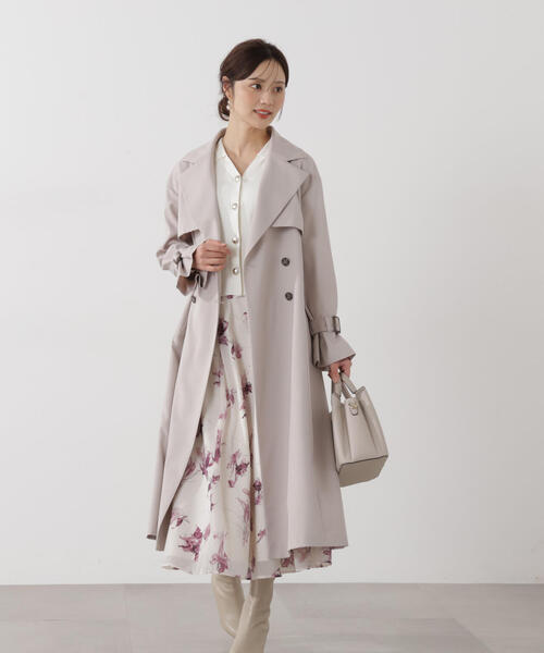 PROPORTION BODY DRESSING（プロポーションボディドレッシング）の「＜防シワ/花粉リリース＞ベーシックトレンチコート / 1216152101（トレンチコート・レディース・ベージュ/ホワイト系その他/グレー・SMALL/P/S/MEDIUM）」の11枚目の写真