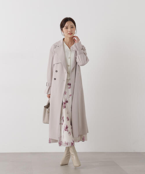 PROPORTION BODY DRESSING（プロポーションボディドレッシング）の「＜防シワ/花粉リリース＞ベーシックトレンチコート / 1216152101（トレンチコート・レディース・ベージュ/ホワイト系その他/グレー・SMALL/P/S/MEDIUM）」の12枚目の写真
