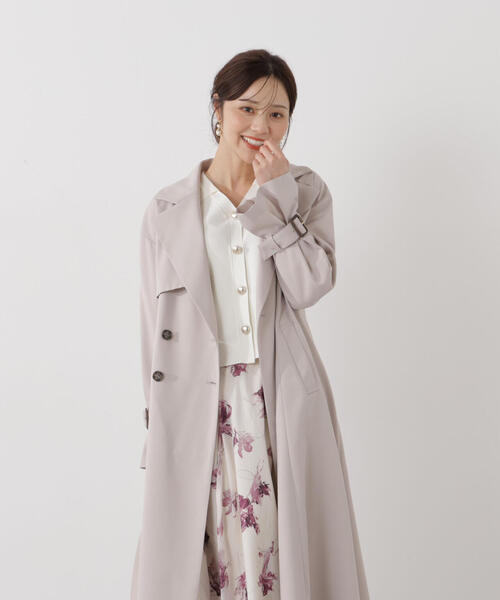 PROPORTION BODY DRESSING（プロポーションボディドレッシング）の「＜防シワ/花粉リリース＞ベーシックトレンチコート / 1216152101（トレンチコート・レディース・ベージュ/ホワイト系その他/グレー・SMALL/P/S/MEDIUM）」の13枚目の写真