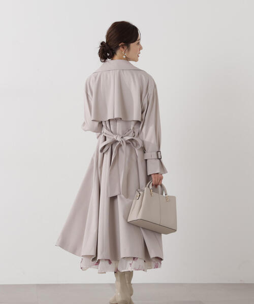 PROPORTION BODY DRESSING（プロポーションボディドレッシング）の「＜防シワ/花粉リリース＞ベーシックトレンチコート / 1216152101（トレンチコート・レディース・ベージュ/ホワイト系その他/グレー・SMALL/P/S/MEDIUM）」の14枚目の写真