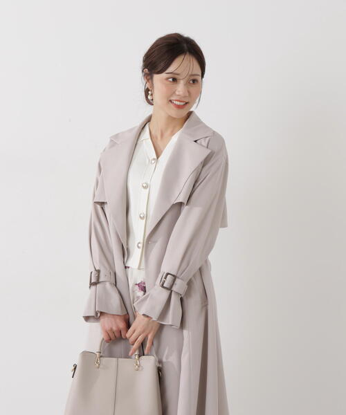 PROPORTION BODY DRESSING（プロポーションボディドレッシング）の「＜防シワ/花粉リリース＞ベーシックトレンチコート / 1216152101（トレンチコート・レディース・ベージュ/ホワイト系その他/グレー・SMALL/P/S/MEDIUM）」の16枚目の写真