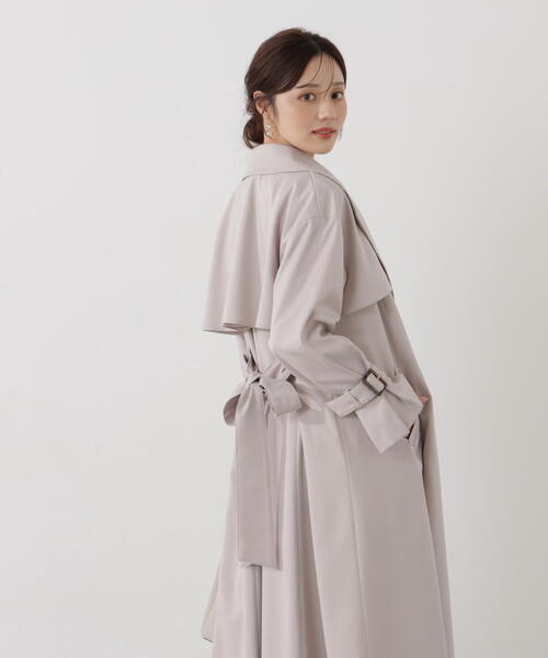 PROPORTION BODY DRESSING（プロポーションボディドレッシング）の「＜防シワ/花粉リリース＞ベーシックトレンチコート / 1216152101（トレンチコート・レディース・ベージュ/ホワイト系その他/グレー・SMALL/P/S/MEDIUM）」の19枚目の写真