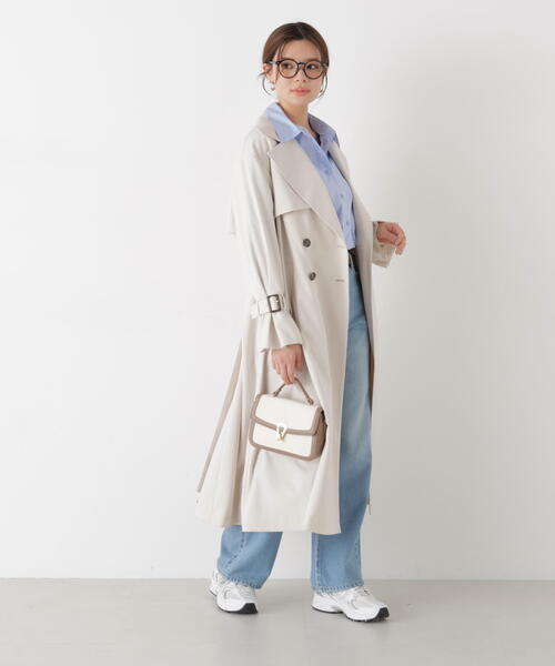 PROPORTION BODY DRESSING（プロポーションボディドレッシング）の「＜防シワ/花粉リリース＞ベーシックトレンチコート / 1216152101（トレンチコート・レディース・ベージュ/ホワイト系その他/グレー・SMALL/P/S/MEDIUM）」の22枚目の写真