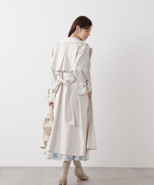 PROPORTION BODY DRESSING（プロポーションボディドレッシング）の「＜防シワ/花粉リリース＞ベーシックトレンチコート / 1216152101（トレンチコート・レディース・ベージュ/ホワイト系その他/グレー・SMALL/P/S/MEDIUM）」の6枚目の写真