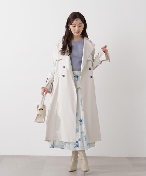 PROPORTION BODY DRESSING（プロポーションボディドレッシング）の「＜防シワ/花粉リリース＞ベーシックトレンチコート / 1216152101（トレンチコート・レディース・ベージュ/ホワイト系その他/グレー・SMALL/P/S/MEDIUM）」の7枚目の写真