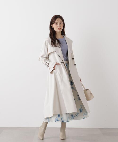 PROPORTION BODY DRESSING（プロポーションボディドレッシング）の「＜防シワ/花粉リリース＞ベーシックトレンチコート / 1216152101（トレンチコート・レディース・ベージュ/ホワイト系その他/グレー・SMALL/P/S/MEDIUM）」の8枚目の写真