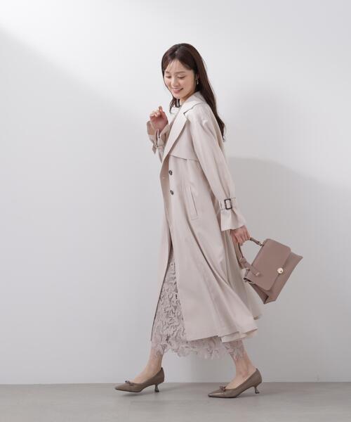 PROPORTION BODY DRESSING（プロポーションボディドレッシング）の「＜防シワ/花粉リリース＞ベーシックトレンチコート / 1216152101（トレンチコート・レディース・ベージュ/ホワイト系その他/グレー・SMALL/P/S/MEDIUM）」の12枚目の写真