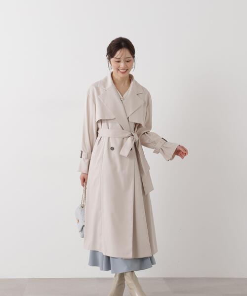 PROPORTION BODY DRESSING（プロポーションボディドレッシング）の「＜防シワ/花粉リリース＞ベーシックトレンチコート / 1216152101（トレンチコート・レディース・ベージュ/ホワイト系その他/グレー・SMALL/P/S/MEDIUM）」の15枚目の写真