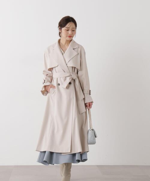 PROPORTION BODY DRESSING（プロポーションボディドレッシング）の「＜防シワ/花粉リリース＞ベーシックトレンチコート / 1216152101（トレンチコート・レディース・ベージュ/ホワイト系その他/グレー・SMALL/P/S/MEDIUM）」の16枚目の写真