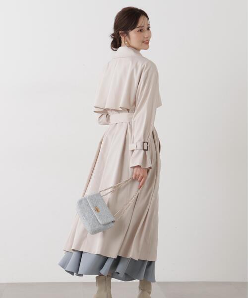PROPORTION BODY DRESSING（プロポーションボディドレッシング）の「＜防シワ/花粉リリース＞ベーシックトレンチコート / 1216152101（トレンチコート・レディース・ベージュ/ホワイト系その他/グレー・SMALL/P/S/MEDIUM）」の19枚目の写真