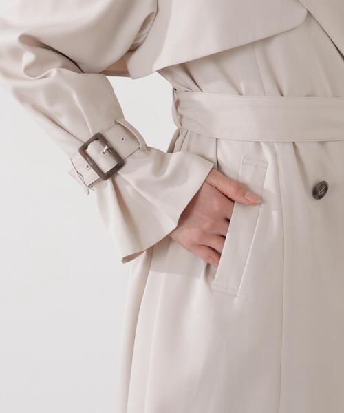 PROPORTION BODY DRESSING（プロポーションボディドレッシング）の「＜防シワ/花粉リリース＞ベーシックトレンチコート / 1216152101（トレンチコート・レディース・ベージュ/ホワイト系その他/グレー・SMALL/P/S/MEDIUM）」の13枚目の写真