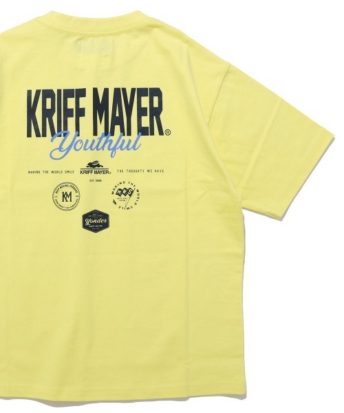 KRIFF MAYER Kid's Collection(クリフメイヤーキッズコレクション)の「【本体綿100%】楽LUCK-Tシャツ(ロゴ)(Tシャツ/カットソー・キッズ・レッド/チャコール/ネイビー/ミント/イエロー/オフホワイト・170/160/150/140/130/120)」の5枚目の写真