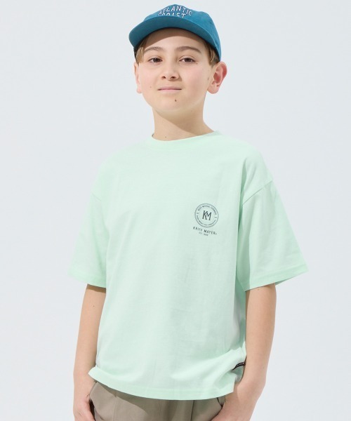 KRIFF MAYER Kid's Collection(クリフメイヤーキッズコレクション)の「【本体綿100%】楽LUCK-Tシャツ(ロゴ)(Tシャツ/カットソー・キッズ・レッド/チャコール/ネイビー/ミント/イエロー/オフホワイト・170/160/150/140/130/120)」の7枚目の写真