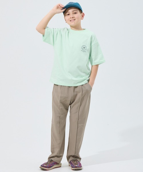 KRIFF MAYER Kid's Collection(クリフメイヤーキッズコレクション)の「【本体綿100%】楽LUCK-Tシャツ(ロゴ)(Tシャツ/カットソー・キッズ・レッド/チャコール/ネイビー/ミント/イエロー/オフホワイト・170/160/150/140/130/120)」の9枚目の写真