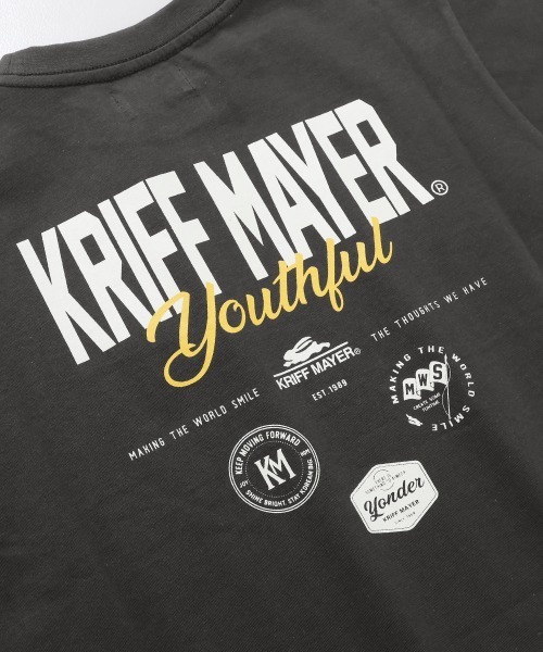 KRIFF MAYER Kid's Collection(クリフメイヤーキッズコレクション)の「【本体綿100%】楽LUCK-Tシャツ(ロゴ)(Tシャツ/カットソー・キッズ・レッド/チャコール/ネイビー/ミント/イエロー/オフホワイト・170/160/150/140/130/120)」の12枚目の写真