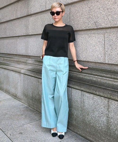 JENNE(ジェンヌ)の「和紙メイドクールサマーニット(ニット/セーター・レディース・ホワイト/ブラック・SMALL/MEDIUM/LARGE)」の6枚目の写真