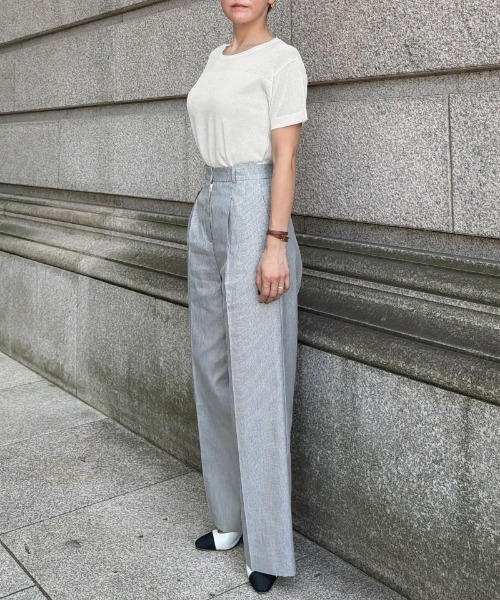 JENNE(ジェンヌ)の「和紙メイドクールサマーニット(ニット/セーター・レディース・ホワイト/ブラック・SMALL/MEDIUM/LARGE)」の21枚目の写真