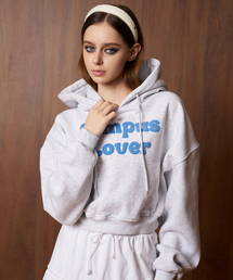 CONCEPTCOLLEGE（コンセプトカレッジ）の「キャンパスラバークロップフードパーカー/フードティー_アッシュグレー[女性用]（パーカー）」