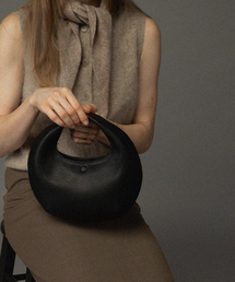 EOF（エオフ）の「モエホボバッグ スモール (レザー ブラック)（トートバッグ）」